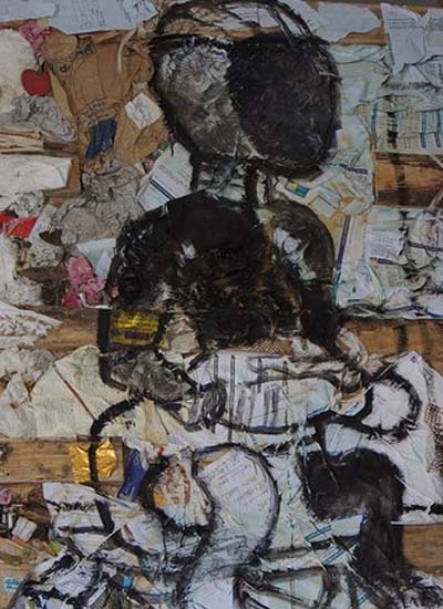 Peinture de l'artiste congolais Dieudonn� Moukala